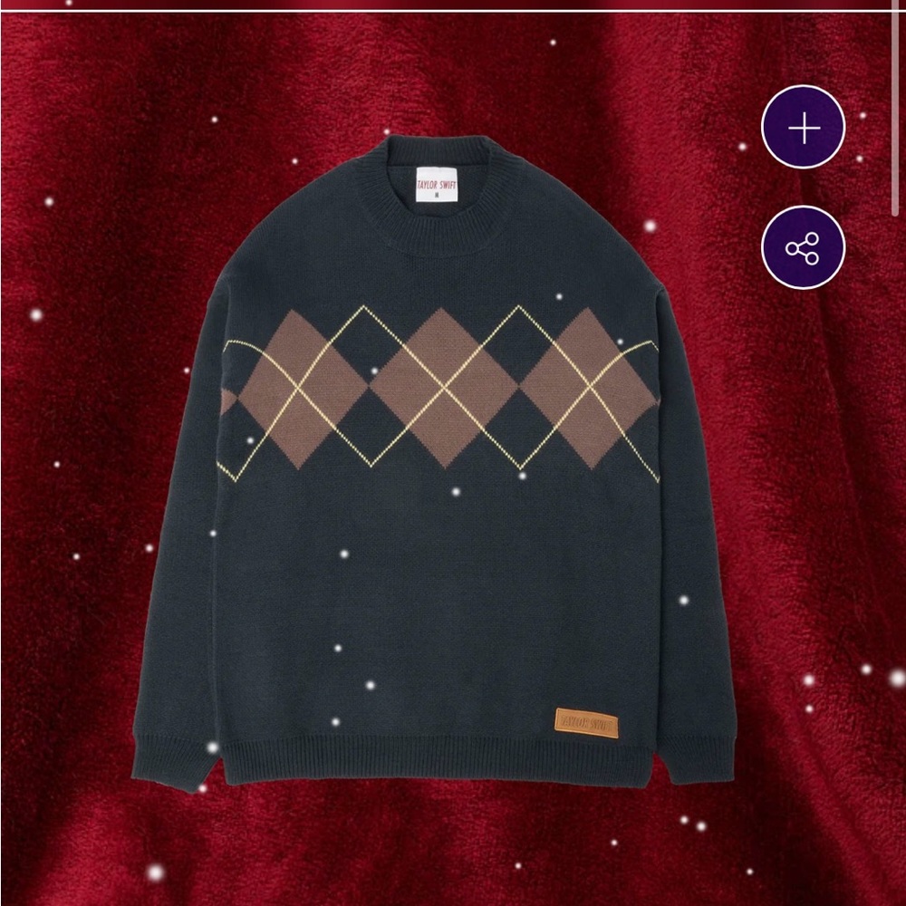 Taylor Swift Argyle Sweater